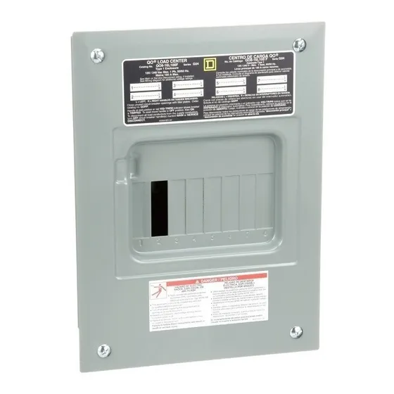 Centro De Carga Schneider Qod 8sp 1f 3h Empotrar Gris