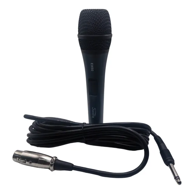 Microfono Soundking Dinamico Cardioide Para Voz Eh50 Negro