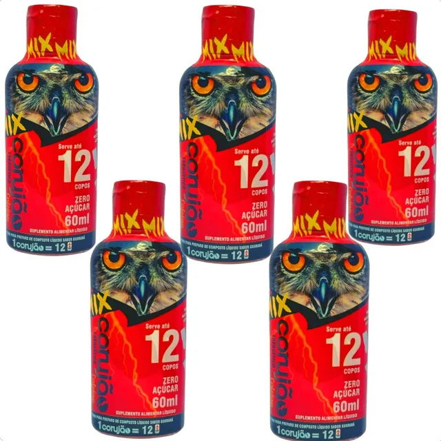 Energético Corujão 5 Mix Cafeina 60ml *noites Acordado*