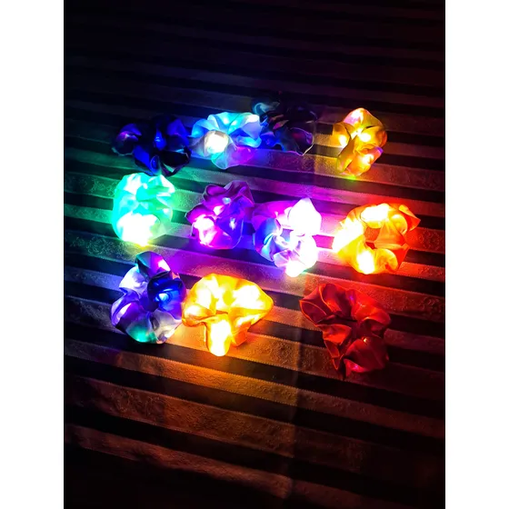 Moño Elástico Led. Brillan En La Oscuridad