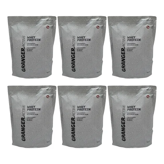 Granger X6 Whey Protein Suplemento Proteína Chocolate 6c