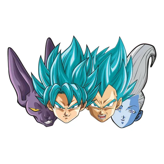 Mascaras Dragon Ball Super 6pcs Antifaz Para Cumpleaños