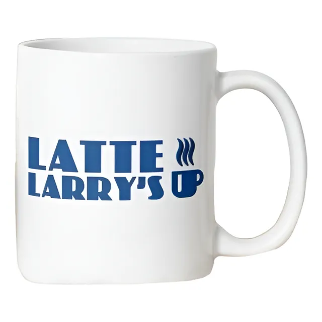 Taza Cerámica Curb Your Enthusiasm Latte Larry's Coffee Café