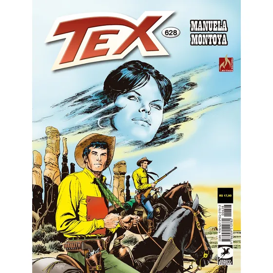 Tex Nº 628: Manuela Montoya, de Boselli, Mauro. Tex (628), vol. 628. Editorial Edições Mythos Eireli,Sergio Bonelli Editore, capa mole em português, 2022