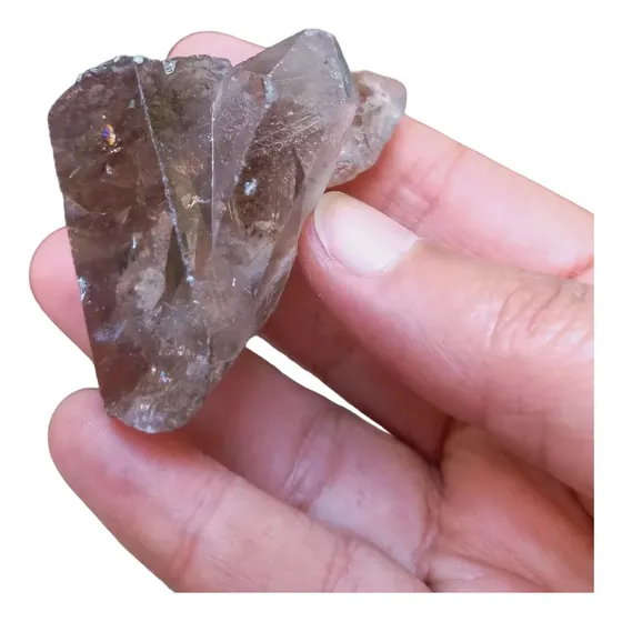 Pedra Drusa Quartzo Fumê C/ Defeito C/inclusão Rutilo C610