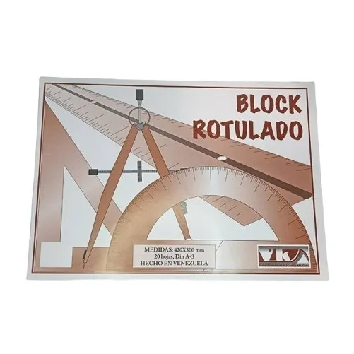Block De Dibujo Rotulado Din A3 Papel Bond 