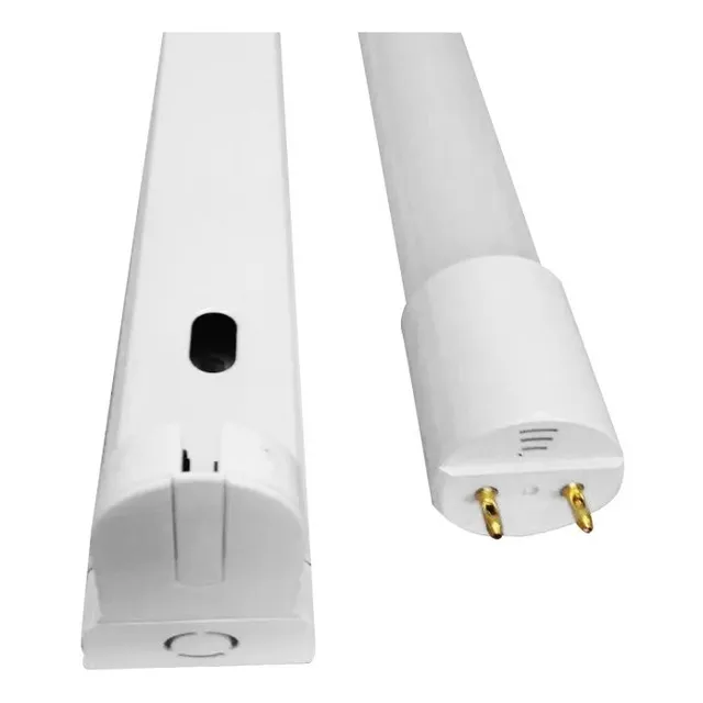 Plafón Listón Led + Tubo 10w 60cm Remplazo 18w Luz Fria