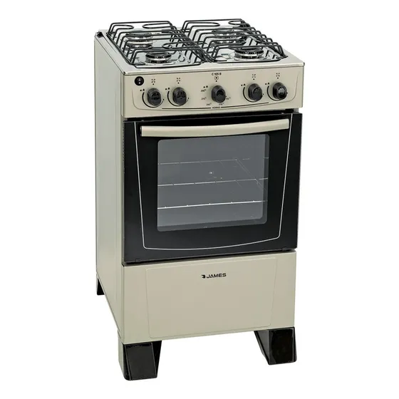 Cocina James C105b Gas Envasado 4h Titanium La Tentación