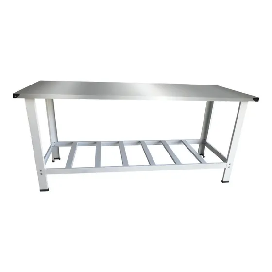 Mesa Bancada Para Açougues Reforçada 180x70 Inox Industrial