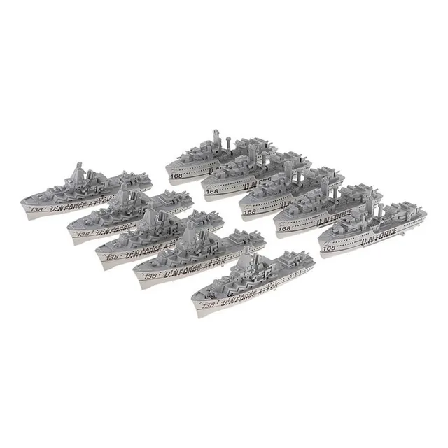 10 Unids Acorazado Portaaviones Destructor Buque Modelo