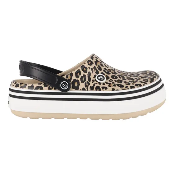 Zuecos Mujer Bamers Airline High Leopardo