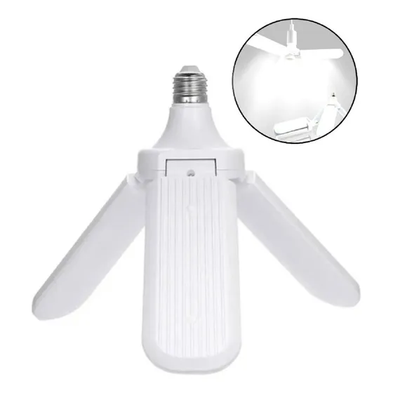 Lâmpada Tripla Led Multifuncional Potente Tipo Pétala Bra Cor da luz Branco-frio 127/220V