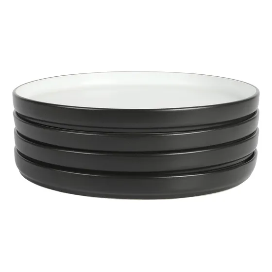 Juego De Platos Babish 4 Piezas D/gres Negro