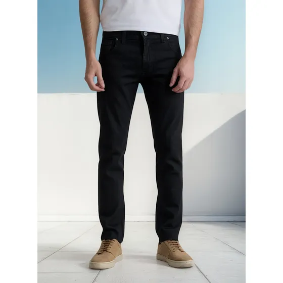 Jean Taverniti Hombre Slim Negro / Azul