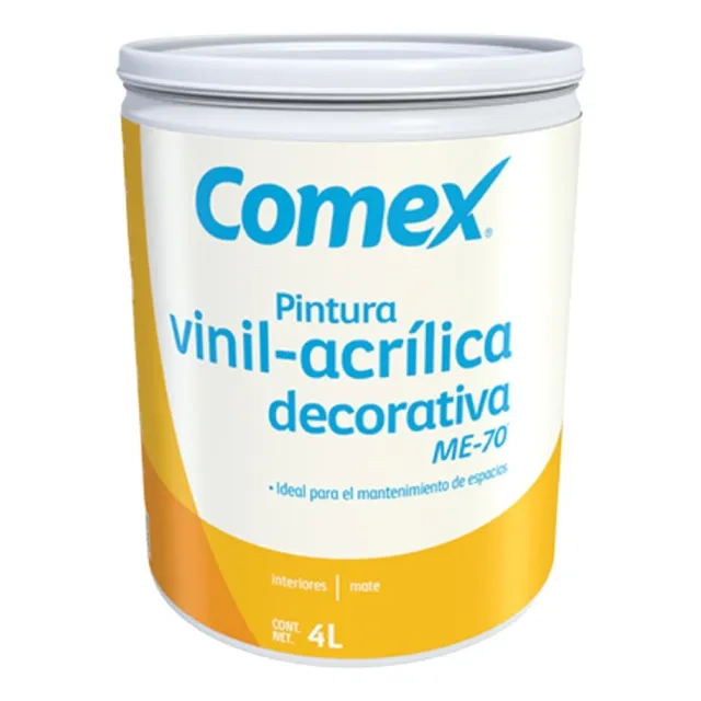 Galón De Pintura Vinílica Interiores 4lts Comex Me70 Colores