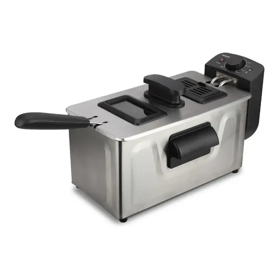 Freidora Con Aceite Daewoo Df5120 1800w 3l Termostato Regula Gris Oscuro | Cuotas sin interés