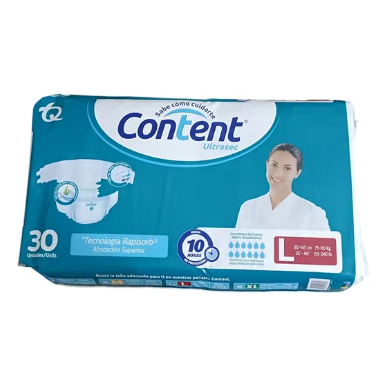 Pañal Content Talla L X 30