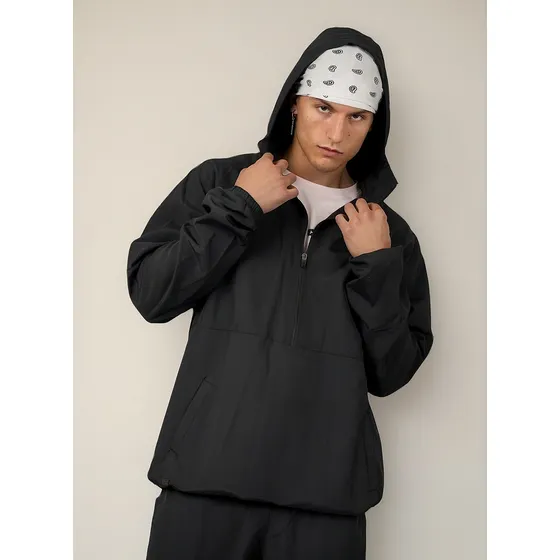 Anorak Impermeable Rompeviento Hombre Cara Cruz Jeans Hoodie