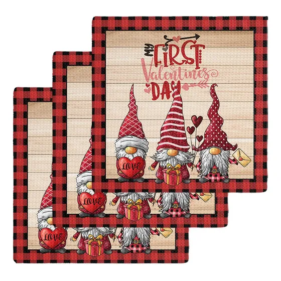 Toalla Cocina Gnomo Rojo Tejido Gofr Microfibra Casa 3