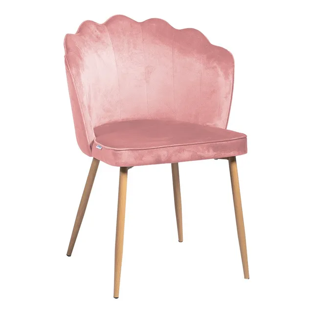 Silla Poltrona Gamuzada Ostra Comedor Moderna Velvet Claret