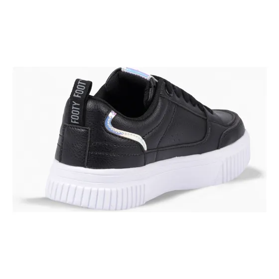 Zapatilla Kicks Basic Negro Footy Kids Niños