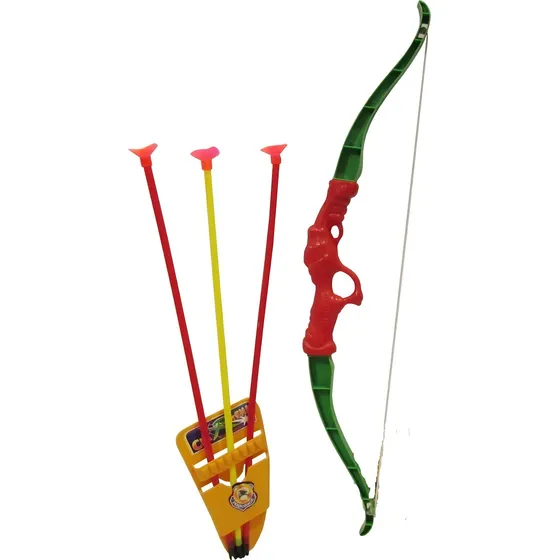 Juego Arco Y Flecha Arqueria Niños 3 Flechas Ventosas Grande Color Surtido