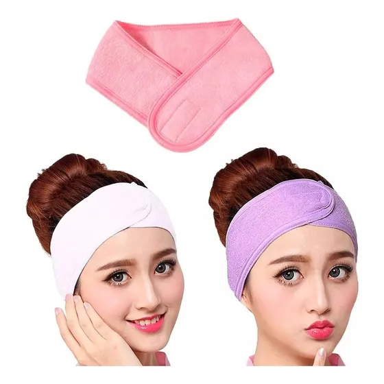 Facial Spa Diadema Maquillaje Cinta Mágica Cabello 6 Pza F