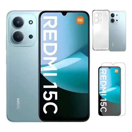 Xiaomi Redmi 15c 256gb 8gb Ram Dual Sim Capa E Pelicula Cor Verde-escuro