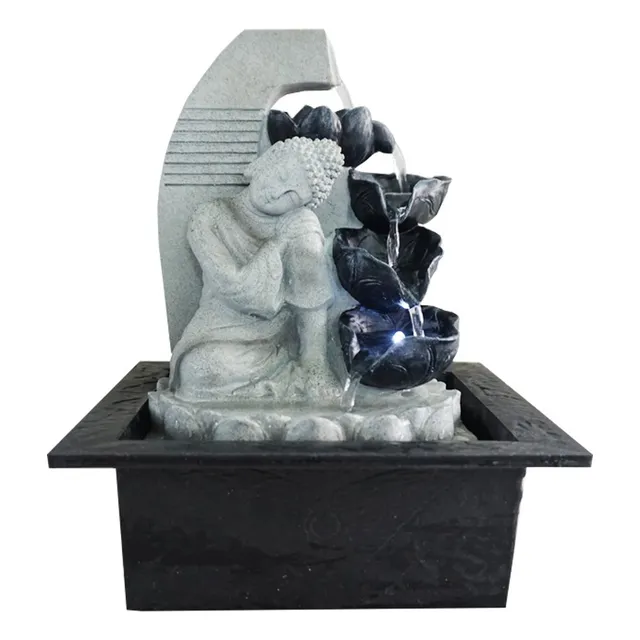Fuente De Agua Buda Gris - Qr!