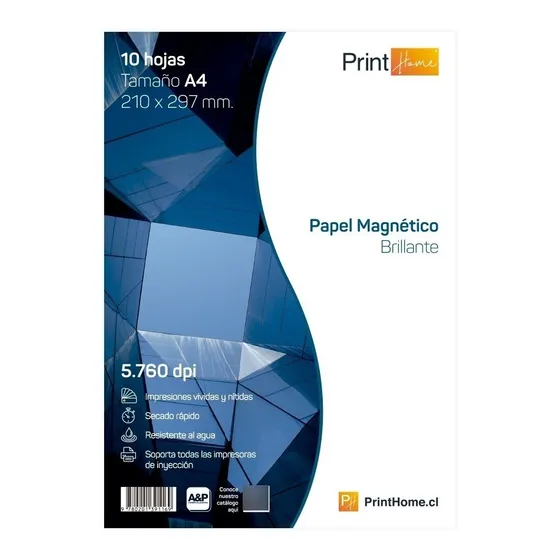 Papel Iman Glossy A4 X 10 Hojas