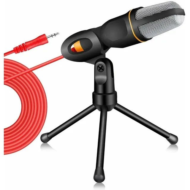 Micrófono Condensador + Soporte + Auxiliar Andowl - Q888
