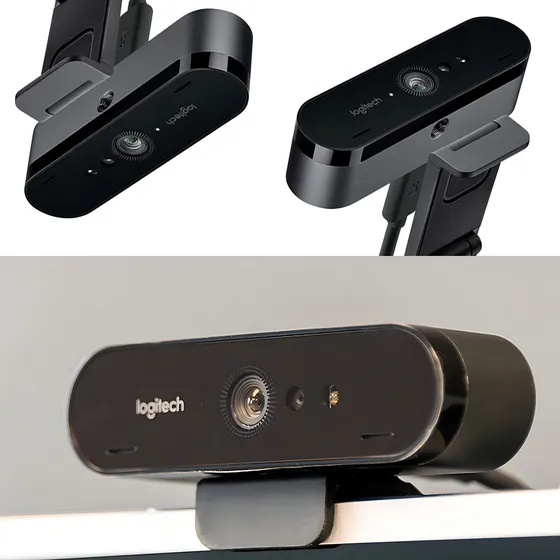 Webcam Brio 4k Pro Tecnologia Hdr E Rightlight 3 Logitech Cor Preto