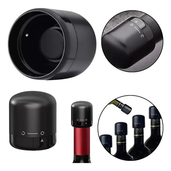 Tapa Hermetica Para Botellas Vino Al Vacio Mini Wine Stopper