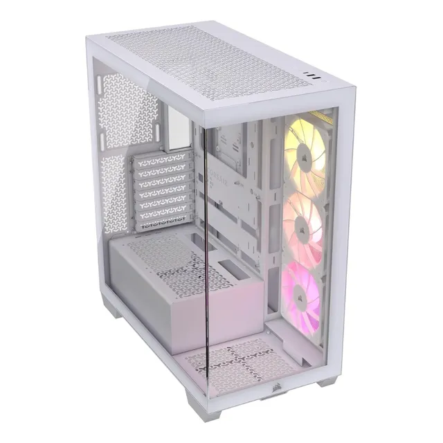 Gabinete Gamer Corsair 3500x Argb Mid Tower Atx Doble Vidrio