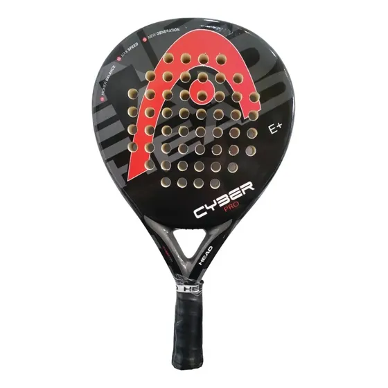 Paleta Padel Paddle Head Cyber Pro Pala Nucleo Eva Exterior Fibra Vidrio 38 Mm Color Negro/rojo
