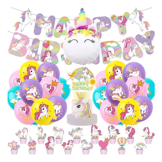 Set Decoración Globos Varios Diseños Infantiles