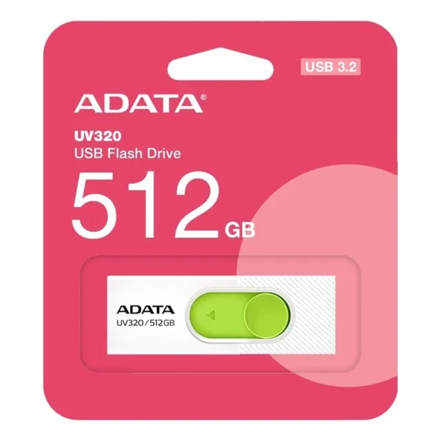 Memoria Usb Adata Uv320 512gb Usb 3.1 Blanco/verde