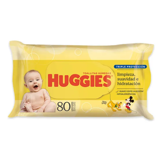 Toallas Húmedas Huggies Triple Protección X 80unidades M A F