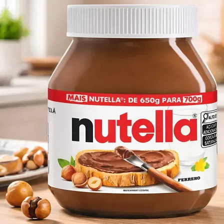 Nutella Creme De Avelã 700g, - Tamanho família