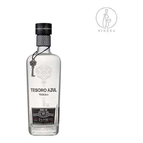 Tequila Tesoro Azul Añejo Cristalino 750 Ml