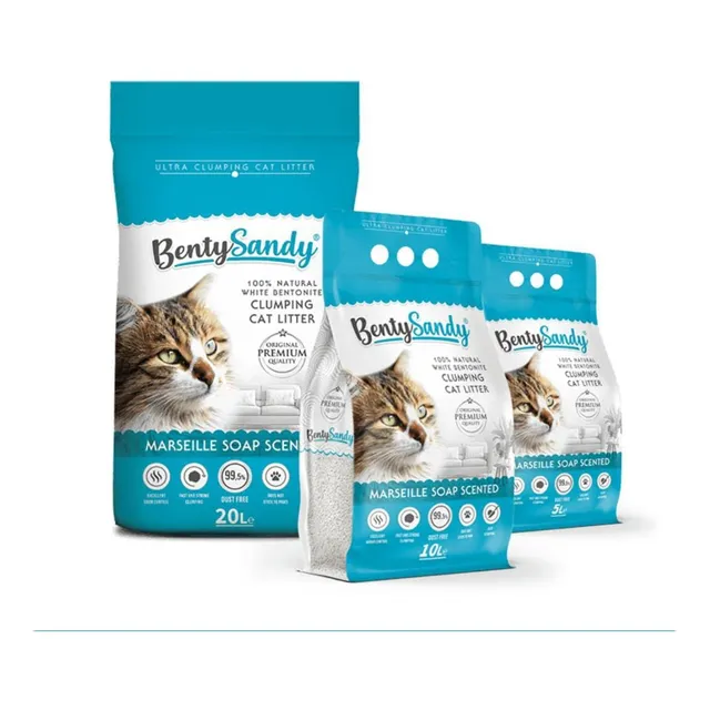 Arena Para Gatos Bentysandy Aglomerante 100% Bentonita 54kg