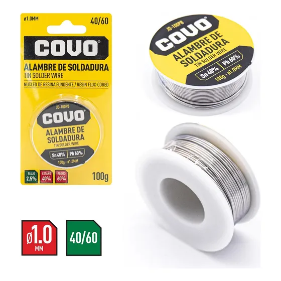 Estaño Para Soldar 100g 40 60 1.0mm Covo