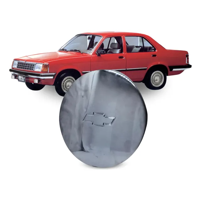Centro Roda Opala Ralinho Chevette Zk928 Cromado Aro 15 E 17