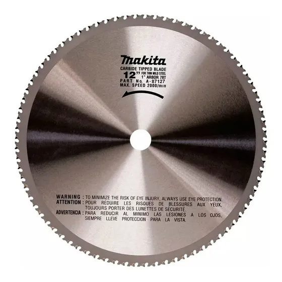 Disco Sierra Para Acero Delgado 12'' X 78d Para Lc1230