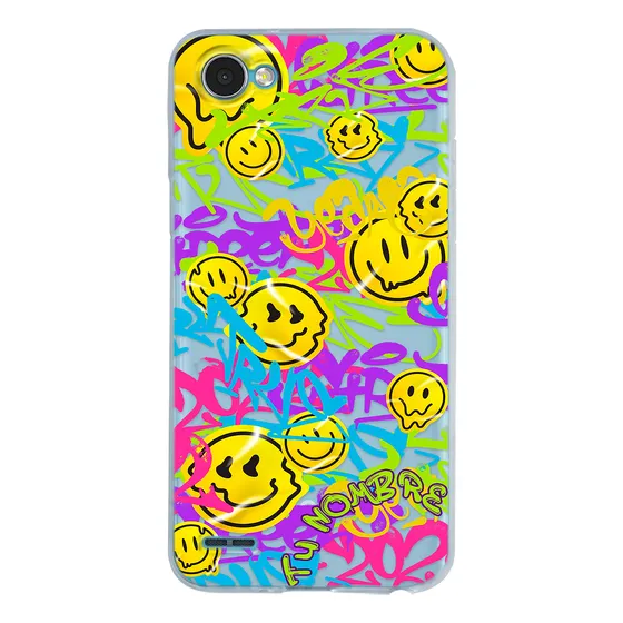 Funda Para LG Caritas Felices Para Mujer Con Tu Nombre