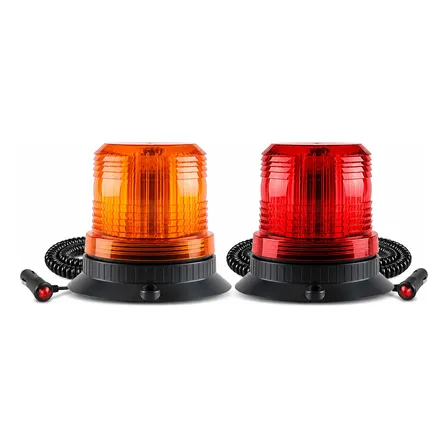 Giroflex Led C/ Imã Luz Emergência 12v 24v Tomada Veicular Vermelho