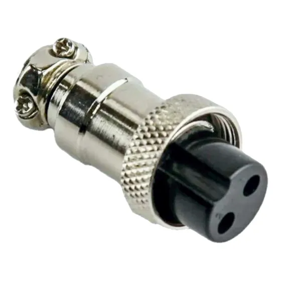Conector Ficha Microfono Rosca Hembra Cable 2 Pines Din Mic