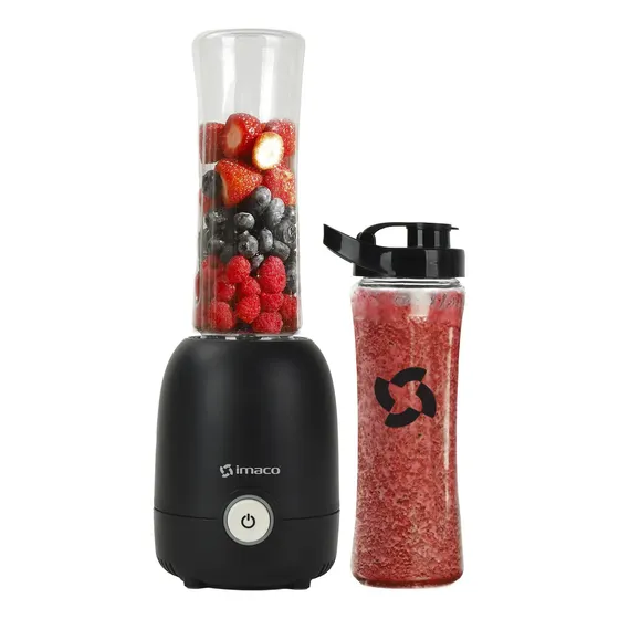 Licuadora Personal 600ml Cvaso To-go Quick Mix Imaco Color Negro | Cuotas sin interés