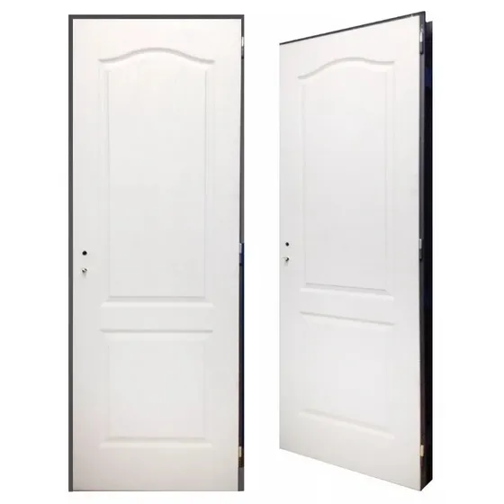 Puerta Placa Craftmaster Texturada Blanca Cerradura 70x200
