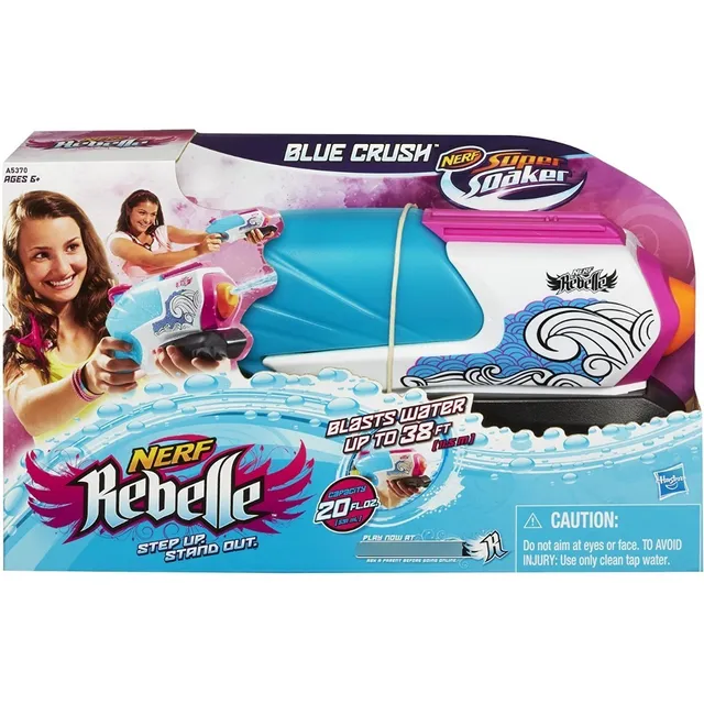 Pistola De Agua Nerf Rebelle Hasbro Super Soaker Blue Crusm